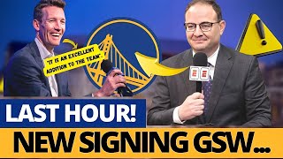 🔥 LAST HOUR! EXCELENT NEWS! GOOD SIGNING!LATEST NEWS FROM GOLDEN STATE WARRIORS !