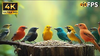 Pet TV 🕊️🐦 Happy Birds Take Turns Swinging on a Vine 🐿️ Wildlife Videos for Cats 😺 Emily Story