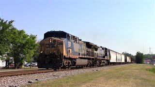 CSX YN2 Duo AC44CW/CW40-8 pulls a heavy Q471-28 through Benson, NC