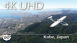 4K - Kobe, Japan - Virtual Scenic Flight 043