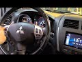 2013 mitsubishi outlander how to remove radio install jvc carplay android auto steering reverse cam