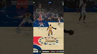 NBA 2k24 Online - LeBron James with LeSpin Move! Lakers vs Sixers #2k #2k24 #proplay