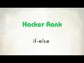 1. Python if-else || Python || Hacker Rank || Code Initiative