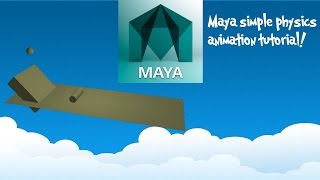 Maya 2017 Basic physics animation tutorial!