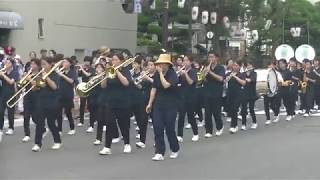 第４９回倉敷天領夏祭り【倉敷中央通り・音楽隊パレード】倉敷市立西中学校