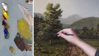 Painting LANDSCAPES with DEPTH - A Painting For My Cousin!