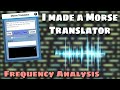 Morse Code Translator with frequency analysis morse recognition | Code Universe
