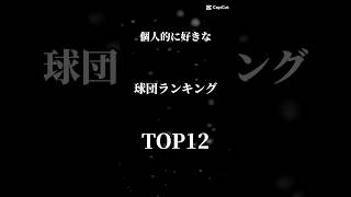 個人的に好きな球団ランキング！＃野球＃プロ野球＃球団＃TOP12＃ヤクルト＃ソフトバンク＃広島東洋カープ＃横浜ベイスターズ＃中日ドラゴンズ＃千葉ロッテ＃西武ライオンズ＃日本ハム＃楽天＃読売ジャイアンツ