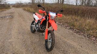 Testing new tires on the Crf300l