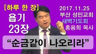 [하루 한 장] 욥기23장_순금 같이 나오리라