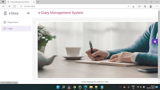 E-Diary || Python Django Project || Free Source Code