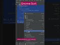 gnome sort using Python