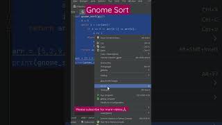 gnome sort using Python