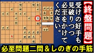 【次の一手】必至問題2問＆凌ぎの手筋　受けの好手を見破って下さい。初段への登竜門