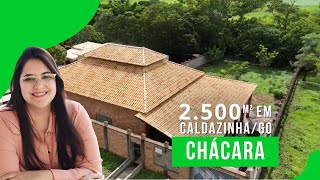 Chácara em Caldazinha | 2.500 m² | 3 Suítes | R$ 1.100.000,00