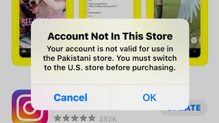Account Not In This Store Error Fixed ( Your Account Is Not Valid For Use In The iTunes Store )
