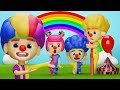 Clown Cha-Cha, Clown Lya-Lya, Clown Chicky et Clown Boom-Boom | D Billions Chansons pour Bébé