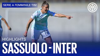 SASSUOLO 1-1 INTER | WOMEN HIGHLIGHTS | SERIE A 22/23 📹⚫🔵