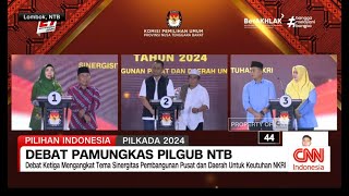 Debat Pamungkas Pilgub NTB