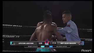 SenseBoy Opeyemi Adeyemi vs Miy Sean Mason. FULL FIGHT