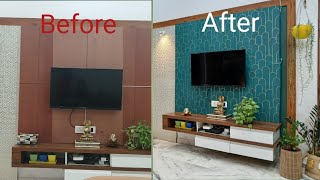 Before vs After TV unit make over | पुरानी टीवी यूनिट का नाया मेकओवर