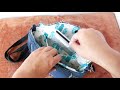 diy denim cell phone purse bag 弯月形牛仔手机包（随身包）