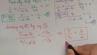 formation of pde by elimination of arbitrary constants|| partial differential equations