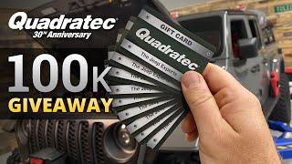 Quadratec 100k YouTube Subscriber Giveaway - Enter for your chance to Win!