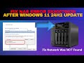 Fix NAS Error 0x80070035 After Windows 11 24H2 Update