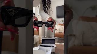 Prada Unboxing| 50mm Square Sunglasses #fashion #prada