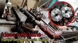 Ideas With Lathe | Cara Buat Lubang Segi Enam, Kepala Baut, Drat Dalam dengan Mesin Bubut