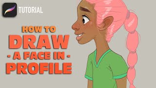 Digital Painting Tutorial: How to Draw a Face in Profile / Side View