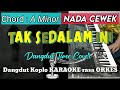 TAK SEDALAM INI - Arief || Dangdut Koplo KARAOKE rasa ORKES || NADA CEWEK