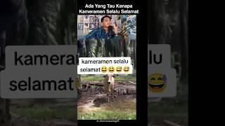 KENAPA KAMERAMAN SELALU SELAMAT⁉️ #reaction #shorts #funny