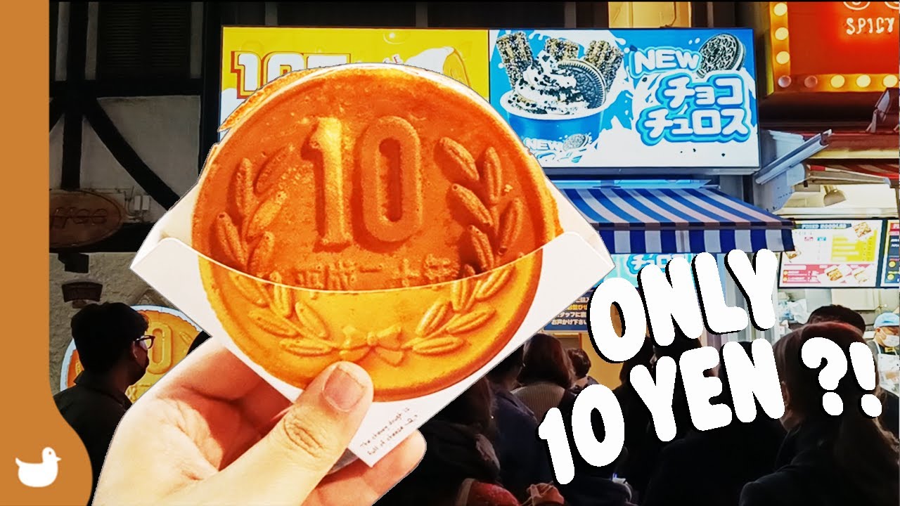 Viral 10 Yen Coin Pancake Japan Japan Street Food Travel Youtube