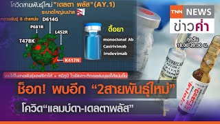 ช็อก! พบอีก “2สายพันธุ์ใหม่” โควิด“แลมบ์ดา-เดลตาพลัส” | TNN ข่าวค่ำ | 17 มิ.ย. 64