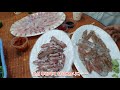 살아있는 호래기를 생으로 먹고 쪄서도 먹습니다. 역시 대박입니다. korean sea food sashimi