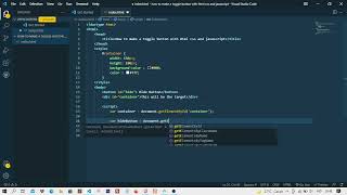 How To Make a Toggle Button With HTML CSS and Javascript on 2022