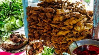 JUALAN PAKAI GEROBAK DORONGAN - PEMBELINYA SELALU RAMAI - BEBEK GORENG LUMAYAN