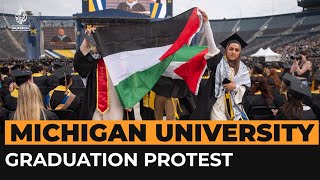 Pro-Palestine protest interrupts University of Michigan graduation ceremony | Al Jazeera Newsfeed