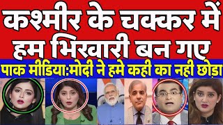 Pak Media kashmir Ke Chakkar Me Modi Ne Hume Pura Barbad Kar Diya | Pakistani Reaction