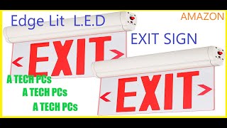 Edge Lit LED Exit Sign