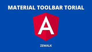 Angular Material Toolbar Tutorial | Angular Material 12 [2021]