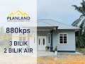 Rumah 3 bilik 2 bilik air, simple english concept yang menarik