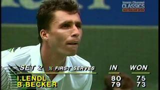 Australian Open 1991 Final Becker vs Lendl highlights 1/3