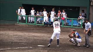 福井ミラクルエレファンツ#39筒井翔也2019 07 20石川戦（おおい）