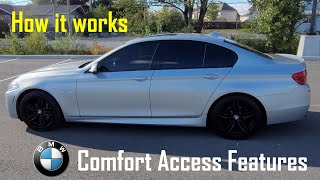 How does BMW Comfort Access features work ?