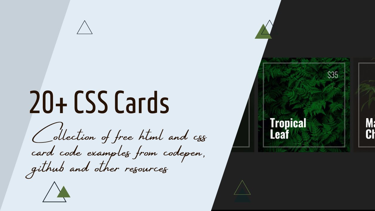 20+ CSS Cards - YouTube