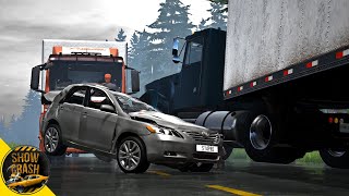 BeamNG Drive  - Realistic Overtaking Crashes #2