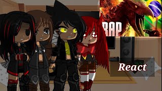 ||Kaiju femeas react Rap do Rodan|| (Tf: Papyrus da batata) (🇧🇷/🇺🇲)